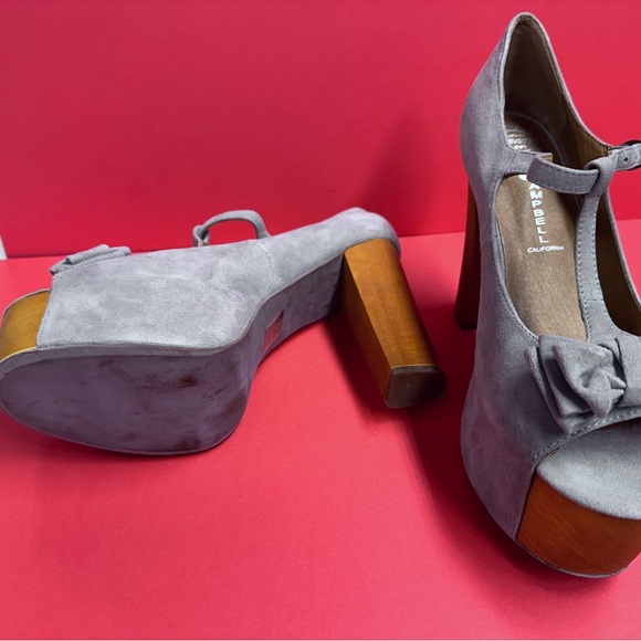Jeffrey Campbell foxy-Luanne in soft grey kid suede brand new in box size 11 - Picture 5 of 6